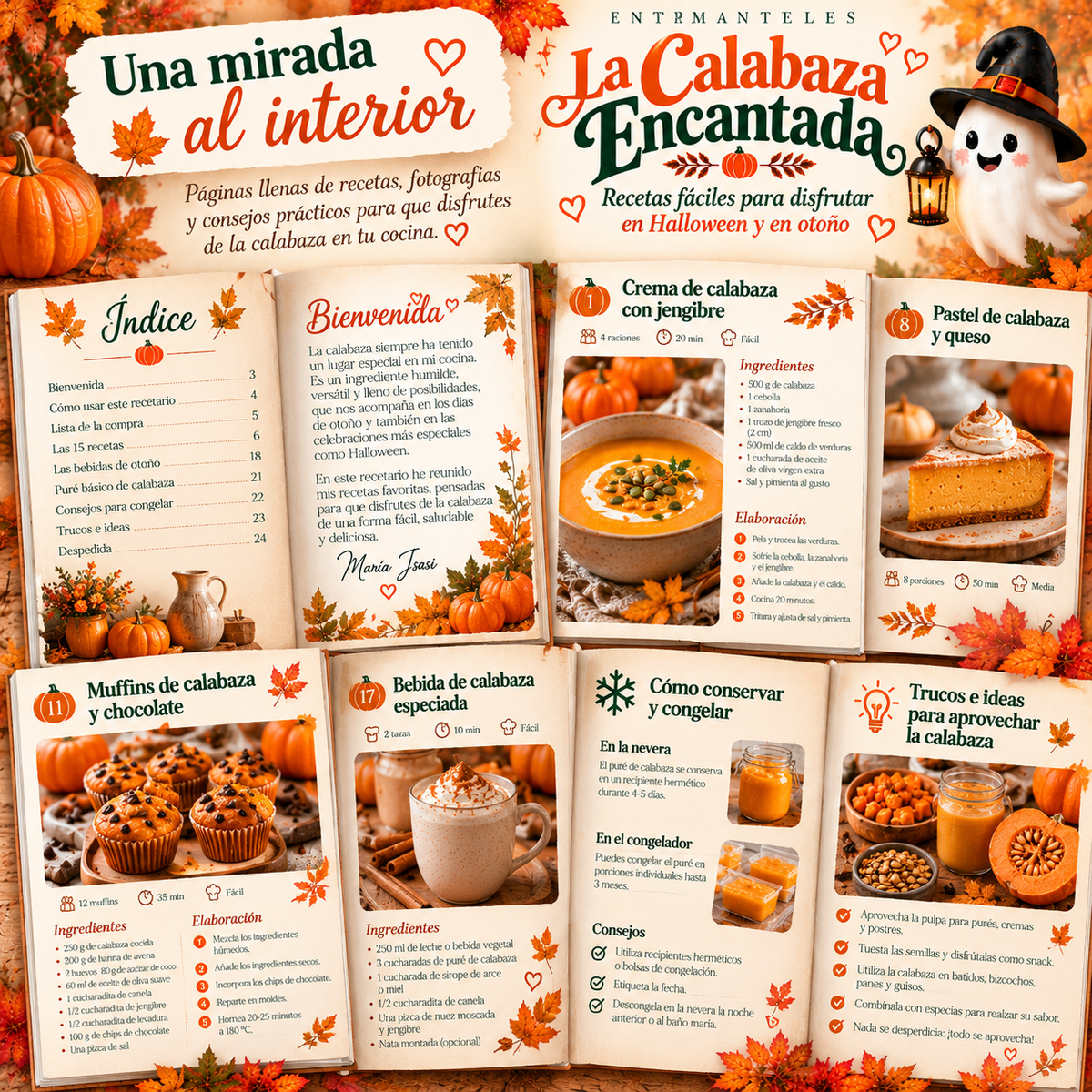 La Calabaza Encantada - Recetario digital de Otoño y Halloween
