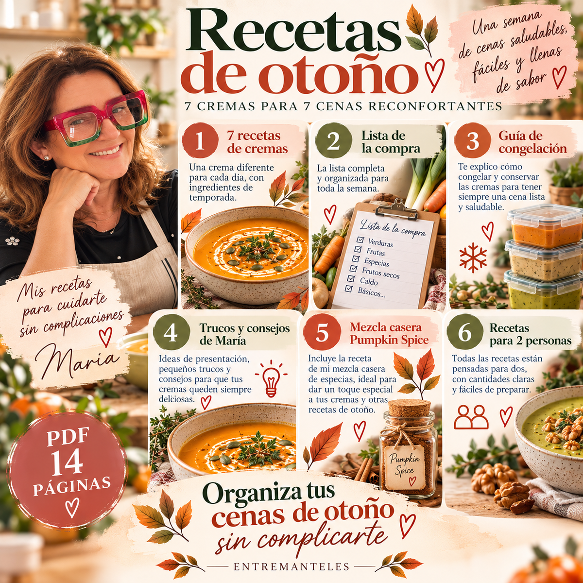 RECETAS DE OTOÑO - 7 cremas para 7 cenas reconfortantes