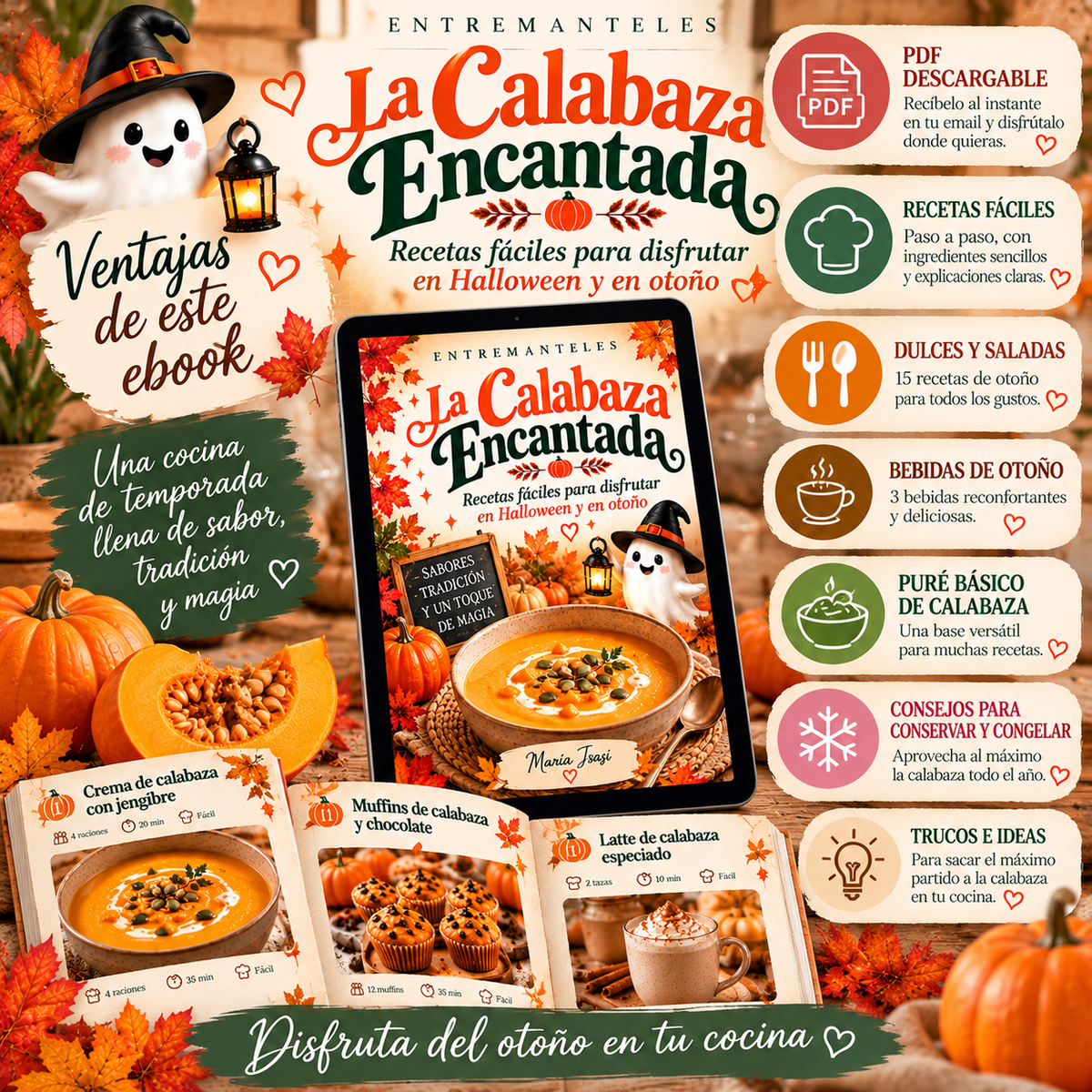 La Calabaza Encantada - Recetario digital de Otoño y Halloween
