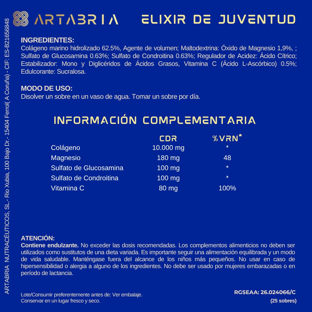 ELIXIR DE JUVENTUD - COLAGENO HIDROLIZADO